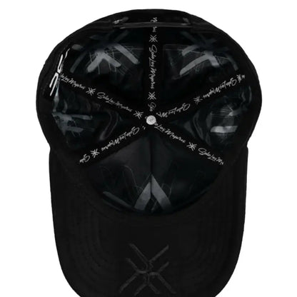 Jc Hats El Rey XY Black Snapback Cap with Lion Crest and Red Logo
