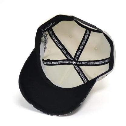 CLAWED D CAMO BRIM CUSTOM HAT W/ SATIN under BRIM SNAPBACK