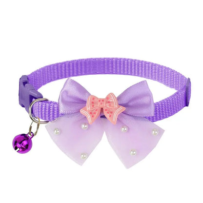 Adjustable Bow Tie Collar for Yorkie, Maltese, Poodle Dogs & Puppy, Butterfly Design, Cute Pet Accessory, Comfortable Neck Strap