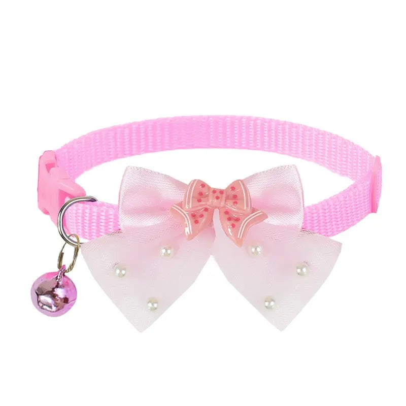Adjustable Bow Tie Collar for Yorkie, Maltese, Poodle Dogs & Puppy, Butterfly Design, Cute Pet Accessory, Comfortable Neck Strap