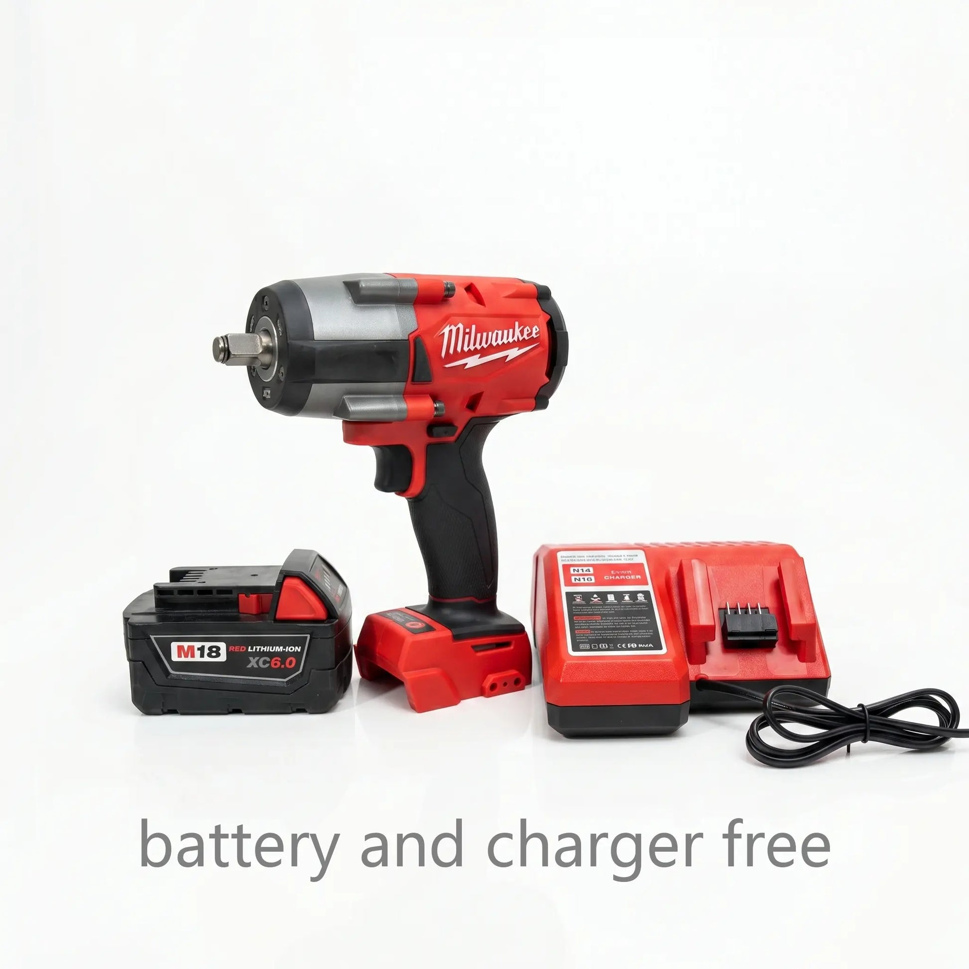 Milwaukee M18 1000Nm High Torque Impact Wrench Free Battery Charger