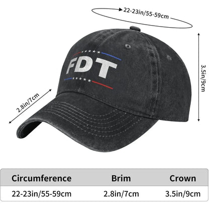 FDT Adjustable Snapback Baseball Cap for Men and Women, Sports & Outdoor Accessory Hat Hats Cap
