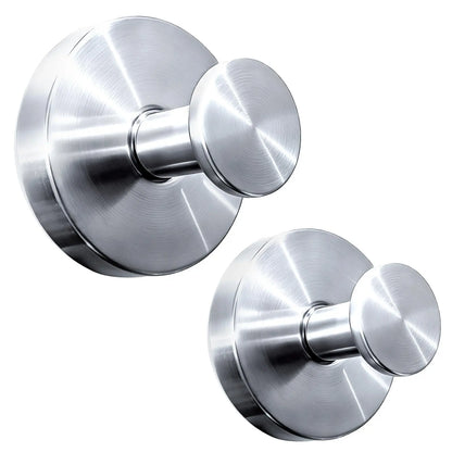 2 PCS Sturdy Suction Cup Hooks | Damage-Free & No Tools Required | Waterproof Shower Towel Holder