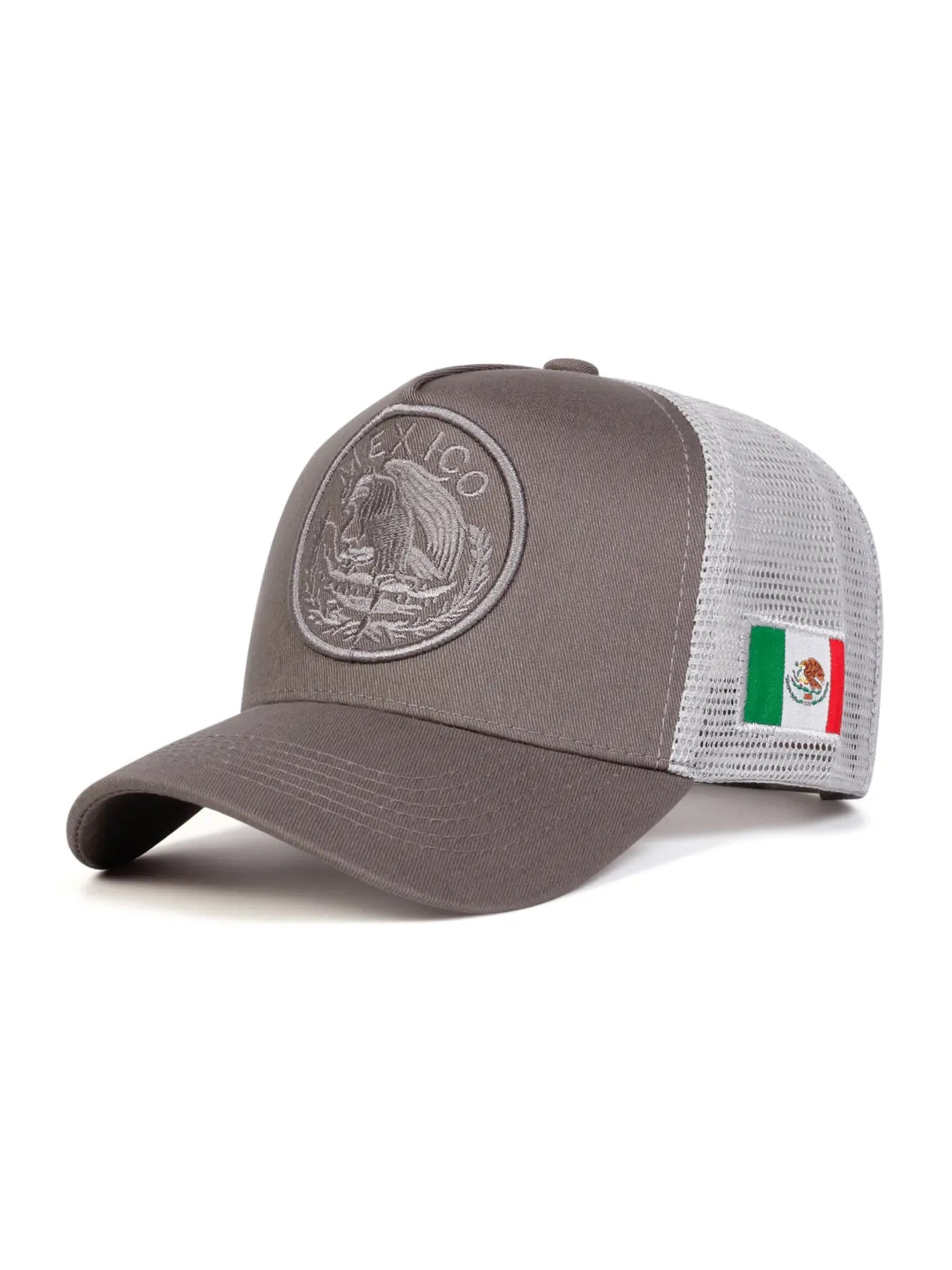 Unisex Mexican Flag Baseball Cap, Geometric Pattern Adjustable Sun Protection Hat for Spring & Fall, Casual Fitted Outdoor Travel Beach Vacation Headwear