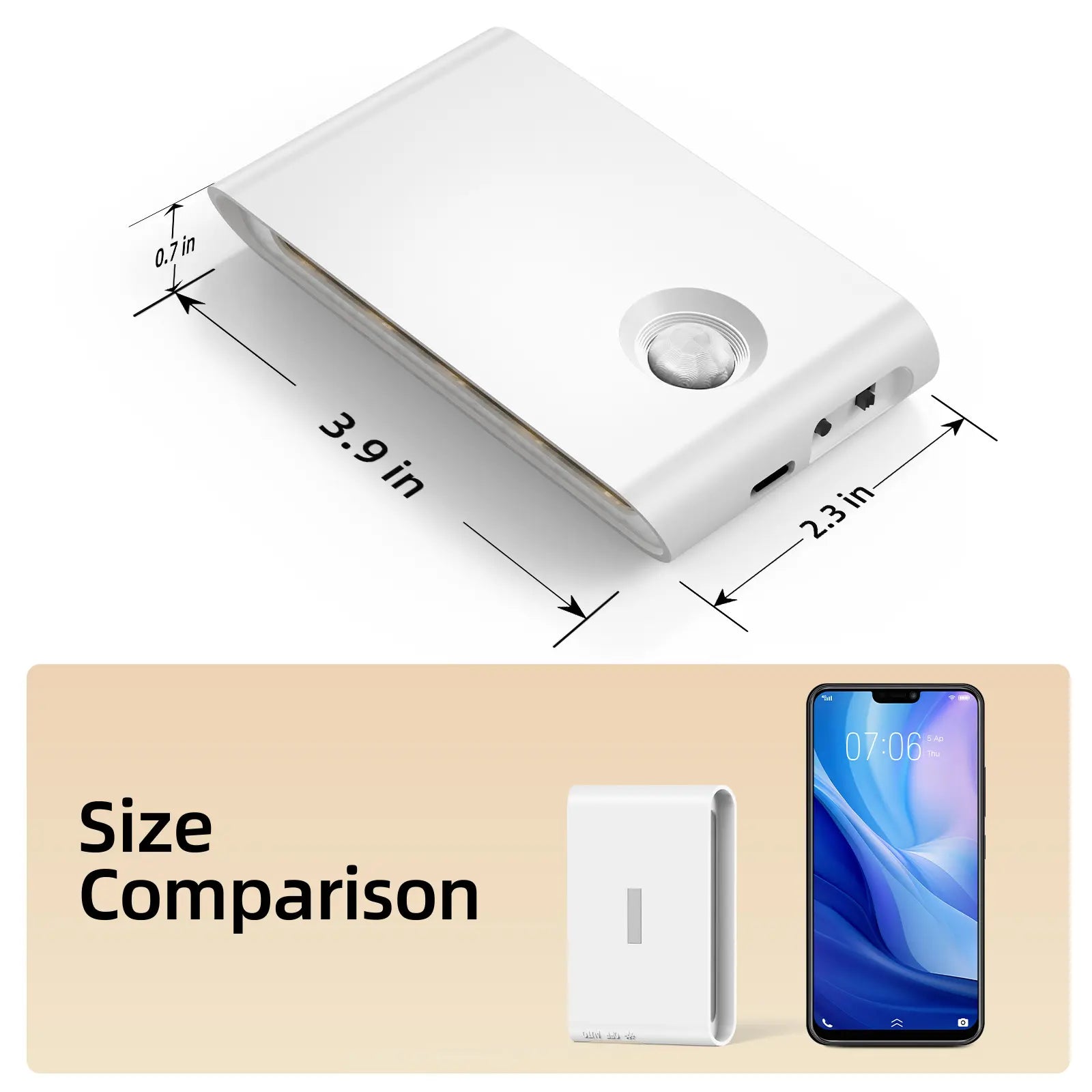 EZVALO 6 Pack Motion Sensor Night Lights, Smart Sync Stair Lights with 1500Mah Rechargeable Battery, Magnetic Dimmable Wall Lights, LED Nightlight for Hallway, Stairs, Bedroom, Barhroom, Kitchen, Family, Kids, Parents, Night Walk Safety, Rental-Friendly
