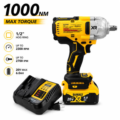 Dewalt DCF900 20V Max XR Brushless Impact Wrench 1/2" Anvil High Torque Professional Grade Cordless Tool with Lithium Battery