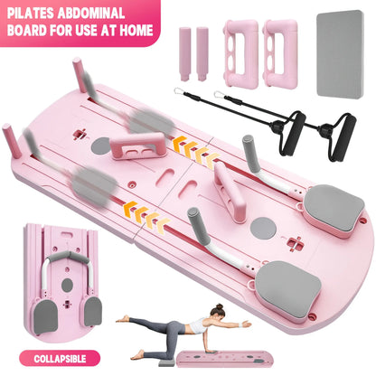 8-In-1 Multi-Functional Foldable Pilates Board, 24 Non-Slip Feet, Small Space Storage for Living Room, Bedroom, Gym, Yoga Room，Yoga Board Summerwins,Summerwins,Father'Sdaygifts,Campingessentials,Campinggear