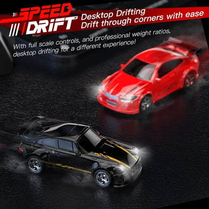 Mini Remote Control Drift Car, Remote Controlled Car, 1:64 Scale Truck Remote Control Car with Lights, 2.4Ghz Remote Control, Desktop Mini Remote Control Car Gifts, RC Drift Car, RC Model Car, Rc Vehicle, Rc Cars