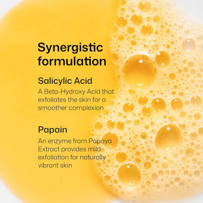 Papaya Enzyme Cleanser, Energizing Facial Cleanser with Salicylic Acid, Soothing and Exfoliating
