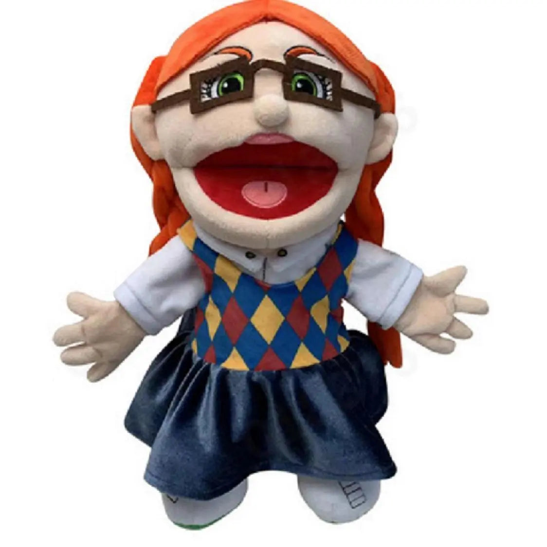 30/60Cm Jeffy Hand Puppet Plush Children Soft Doll Talk Show Party Props Christmas Doll Plush Toys Puppet Kids Gift