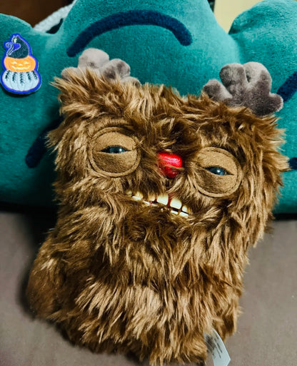 Fuggler 2025 Festive Christmas Reindeer Monster 9" Plush Toy Ugly Monster Design Perfect for Collectors & Holiday Decorations