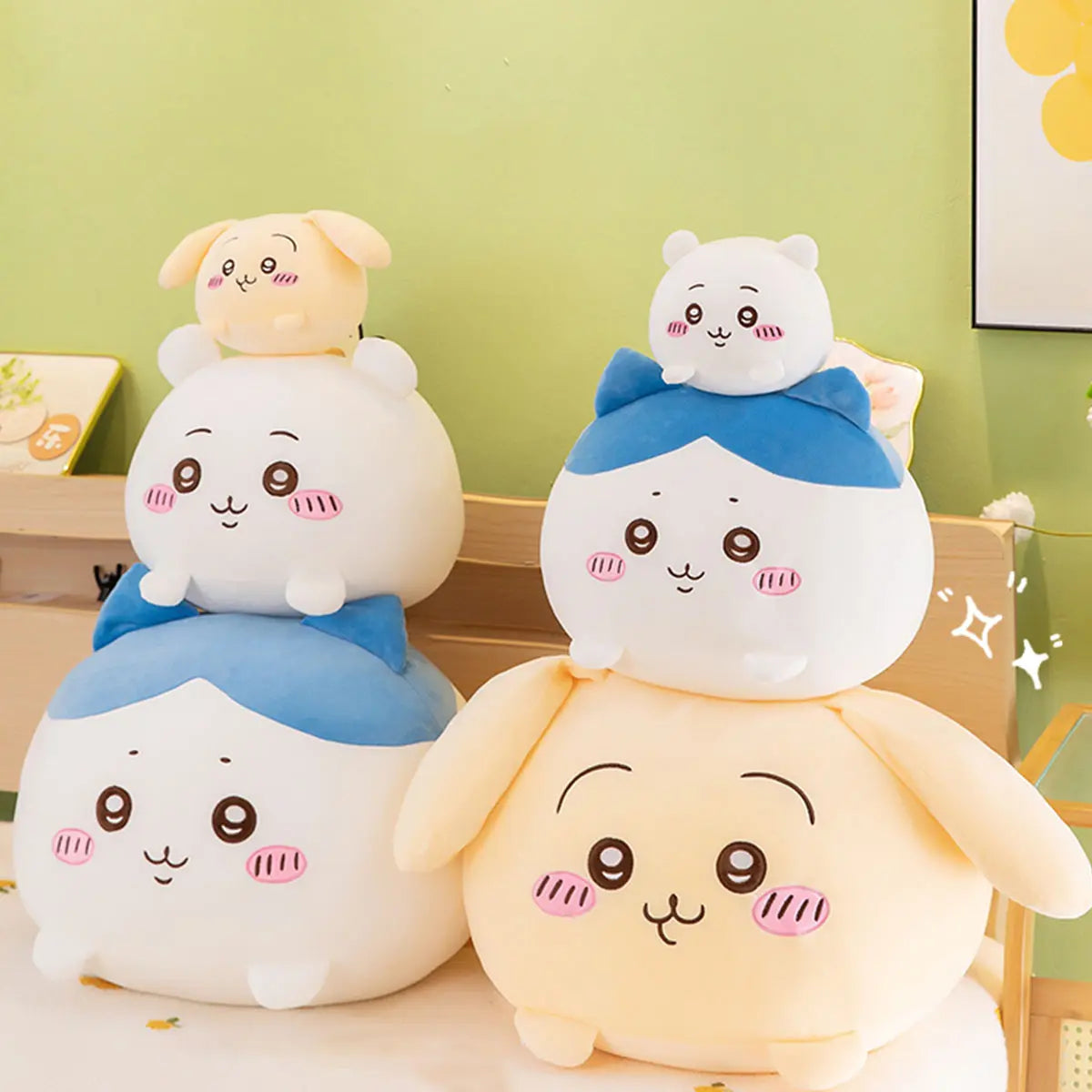 Chiikawa Is Cute and Comforting, Offering the Gentle Companionship of These Three Adorable Characters. a Chiikawa Plush Pillow Is the Perfect Gift for a Girl.