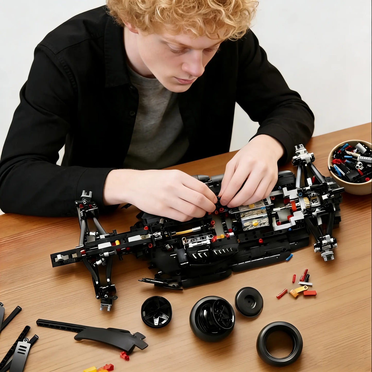 25 Inches Car Building Set for Adults, W14 - Room or Office Decor for Men & Women, Ages 18+ - Gifts for Fathers Day - Authentic Details