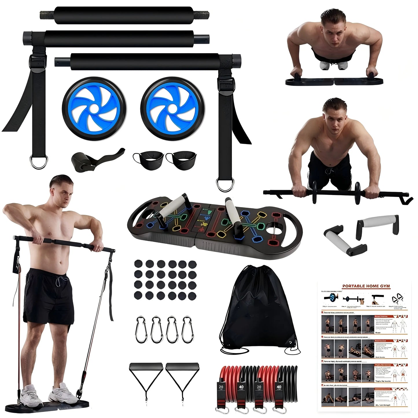 HOTWAVE Push up Board Fitness,Professional Strength Training Equipment for Chest, Shoulders, Back & Triceps, Portable Workout Station with Non-Slip Handles Home Exercise Machine Arm Exerciser Push up Stand Push up Bars Summerwins Fathersdaygift