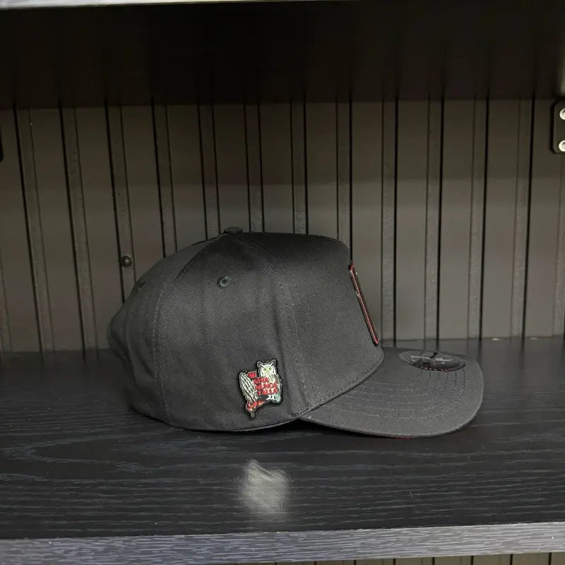 Exclusive Santa Muerte Red Snapback Hat Black/Red Visor