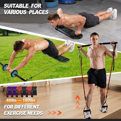 HOTWAVE Push up Board Fitness,Professional Strength Training Equipment for Chest, Shoulders, Back & Triceps, Portable Workout Station with Non-Slip Handles Home Exercise Machine Arm Exerciser Push up Stand Push up Bars Summerwins Fathersdaygift