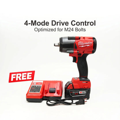 Milwaukee M18 1000Nm High Torque Impact Wrench Free Battery Charger
