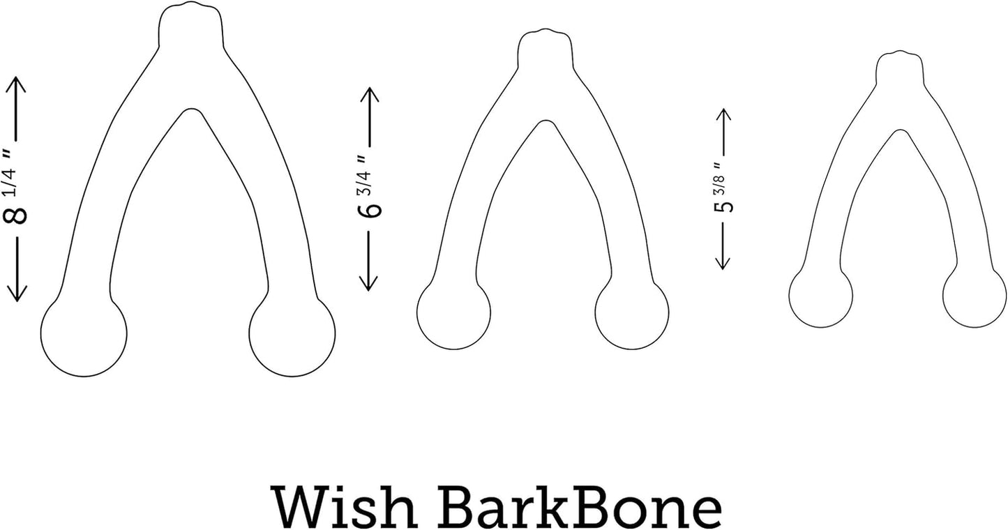 Wishbone Barkbone - Nylon Chew Toy for Aggressive Chewers - Bacon Flavor - 5.38"