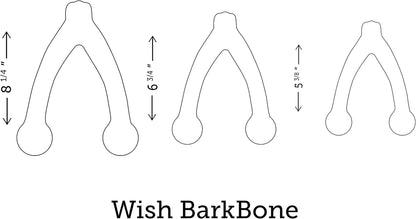 Wishbone Barkbone - Nylon Chew Toy for Aggressive Chewers - Bacon Flavor - 5.38"