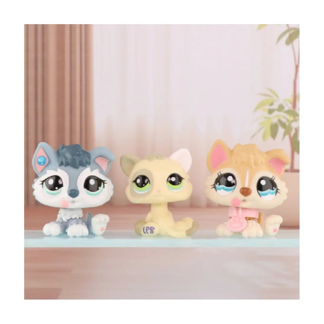 Mini Shop Pet Dashchund Shorthair Cat Cocker Spaniel Bat Lamb Great Dane Puppy Husky Kitten Figure Toys- Rare and Compatible with Lps Collection for Kids(#2036 #1013 #1074)
