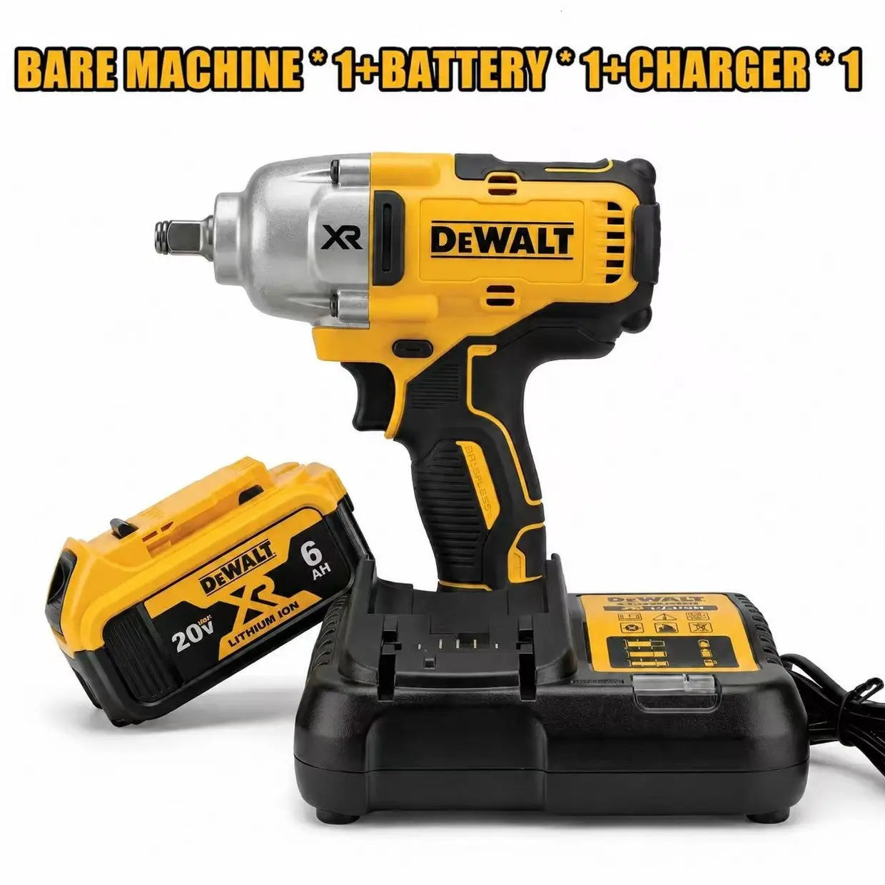 Dewalt DCF900 20V Max XR Brushless Impact Wrench 1/2" Anvil High Torque Professional Grade Cordless Tool with Lithium Battery