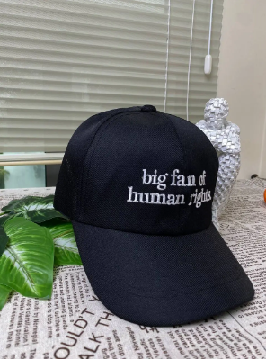 Big Fan of Human Rights Embroidered Hat, Equality Shirt, Social Justice Embroidered Hat, Political Protest Hat, Human Rights Embroidered Hat
