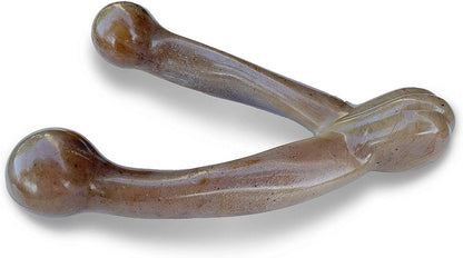 Wishbone Barkbone - Nylon Chew Toy for Aggressive Chewers - Bacon Flavor - 5.38"