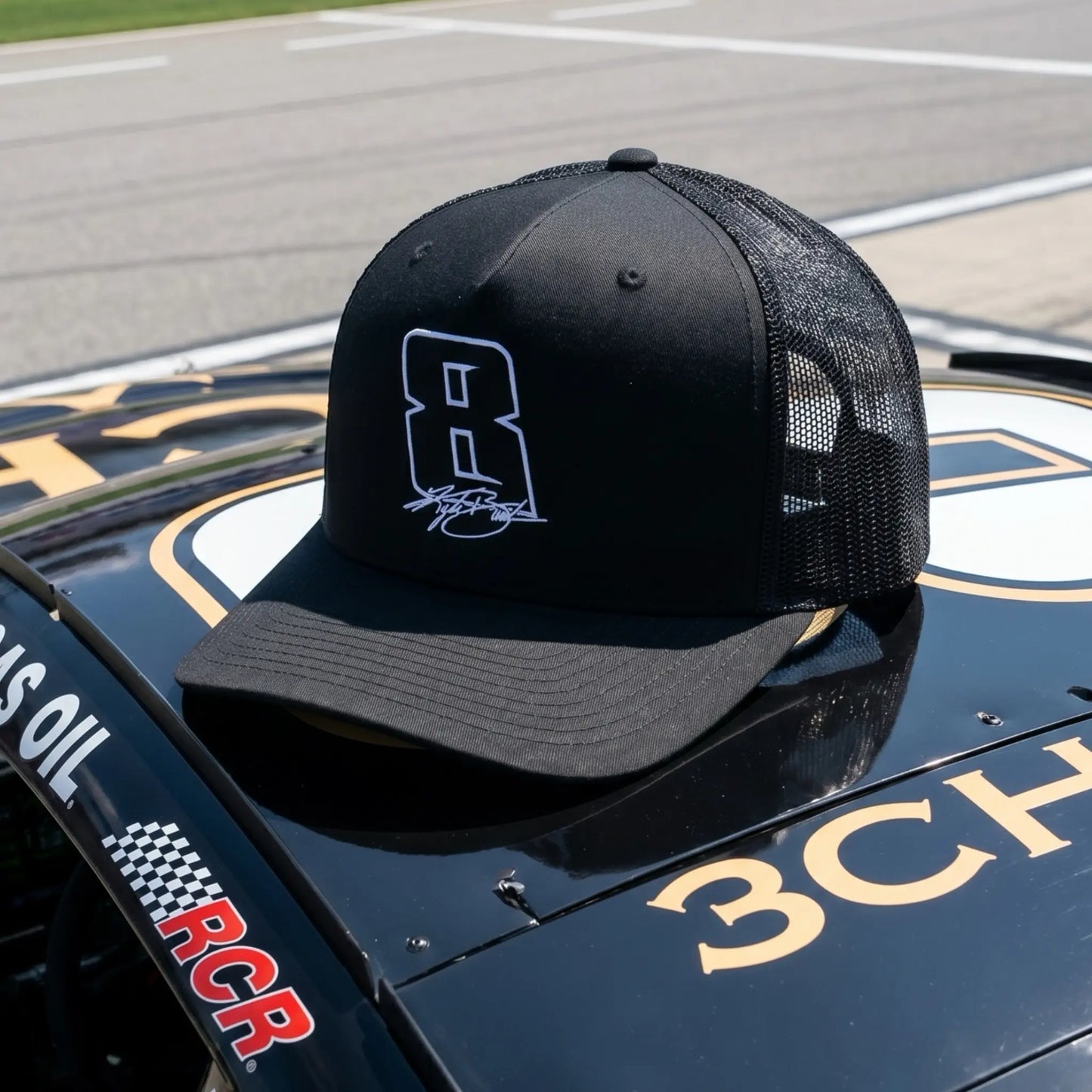 Kyle Busch Trucker Hat, Rowdy Number 8 Racing Cap, Embroidered Signature Baseball Hat, Richard Childress Racing Merch, NASCAR Fan Gift