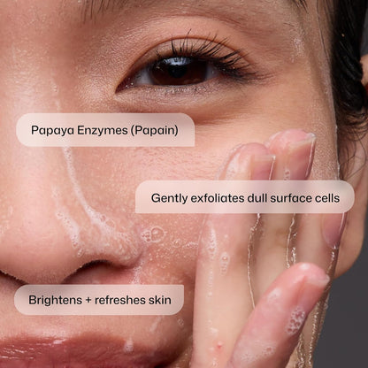 Papaya Enzyme Cleanser, Energizing Facial Cleanser with Salicylic Acid, Soothing and Exfoliating