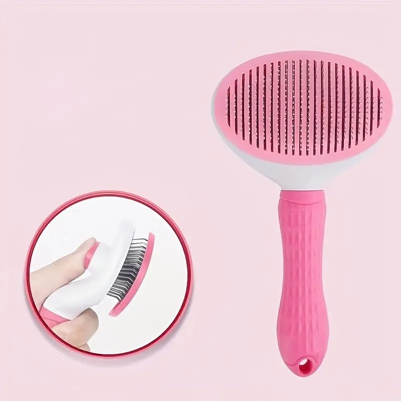 Pet Hair Remover, Floating Cleaning Mechanism, One-Button Design, Durable Material, Easy Cat Dog Hair Removal Tool