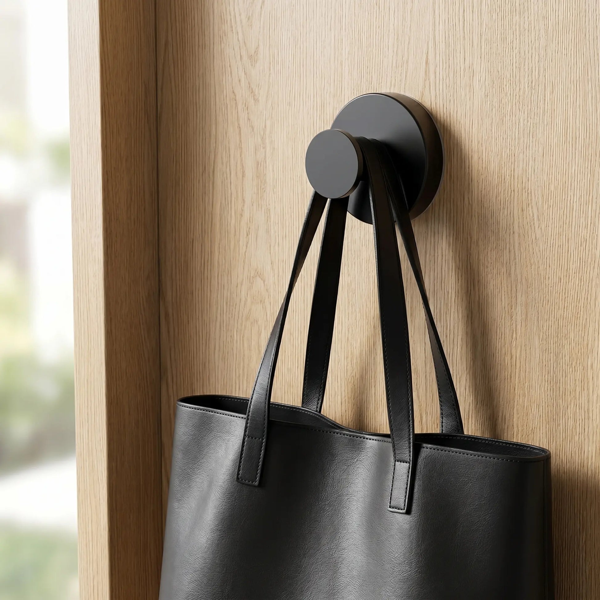 2 PCS Sturdy Suction Cup Hooks | Damage-Free & No Tools Required | Waterproof Shower Towel Holder