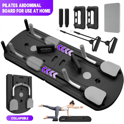8-In-1 Multi-Functional Foldable Pilates Board, 24 Non-Slip Feet, Small Space Storage for Living Room, Bedroom, Gym, Yoga Room，Yoga Board Summerwins,Summerwins,Father'Sdaygifts,Campingessentials,Campinggear