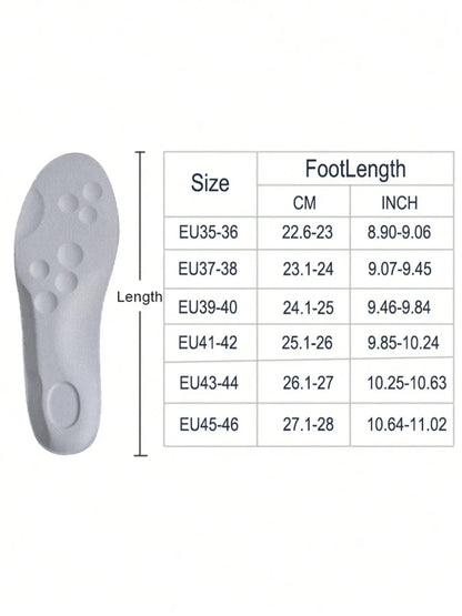 Highly Elastic Breathable Shoe Insoles, Rubber Insoles, Shock-Absorbing Sports Insoles, Anti-Slip Comfortable Shoe Insoles for Men & Women