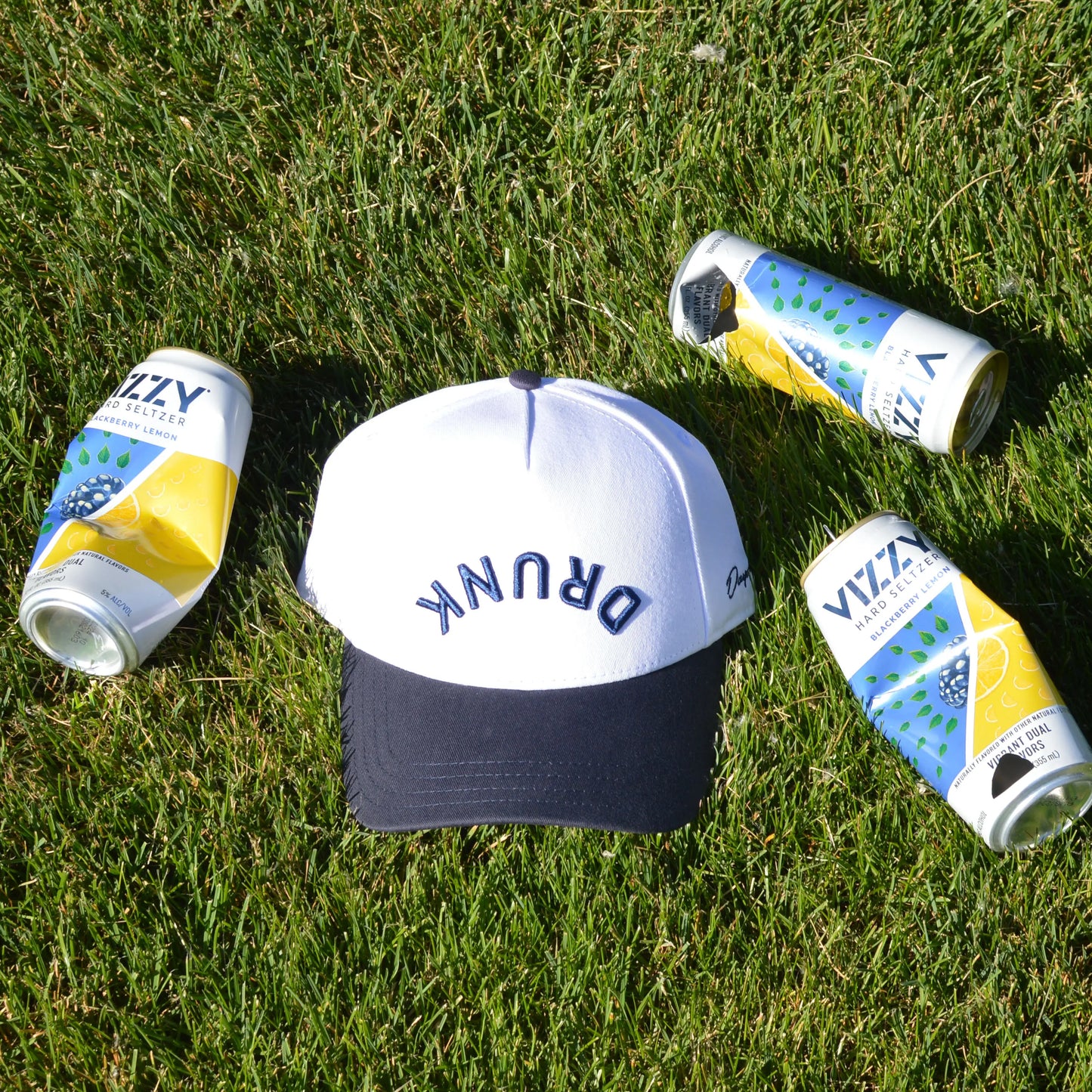 Daydrink Upside down Drunk Hat - Unisex Adjustable Snapback Baseball Cap in Comfortable Cotton for Men & Women