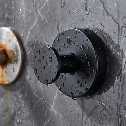 2 PCS Sturdy Suction Cup Hooks | Damage-Free & No Tools Required | Waterproof Shower Towel Holder