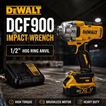 Dewalt DCF900 20V Max XR Brushless Impact Wrench 1/2" Anvil High Torque Professional Grade Cordless Tool with Lithium Battery